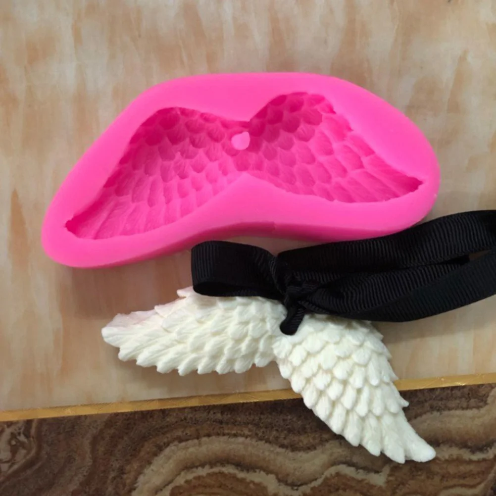

Silicone Angel Wings Molds Pink Cake Fondant Chocolate Baking Tool DIY Crafts Wings Cake Mold Silicone Baking Mold