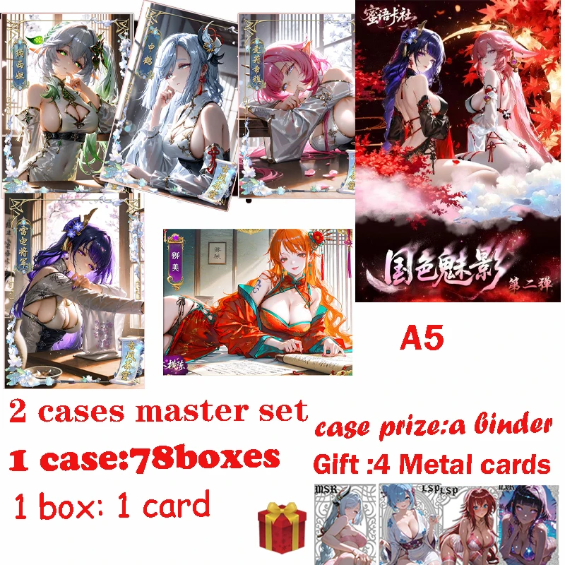 

New A5 Size Acrylic Goddess Card ' National Beauty 2 ' Hobby Doujin Collection Card Game Board Trade Card Gifts Toys
