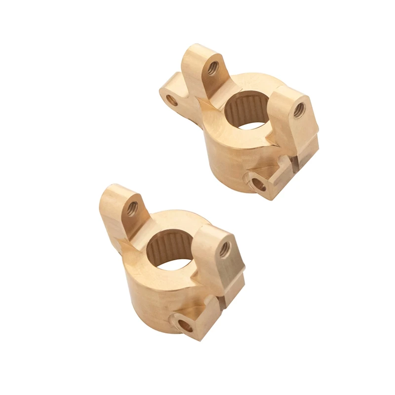 2Pcs Brass Heavy Duty Front C Hub Carrier Caster Block C Seat For Axial SCX10 II 90046 90047 1/10 RC Crawler Car Parts