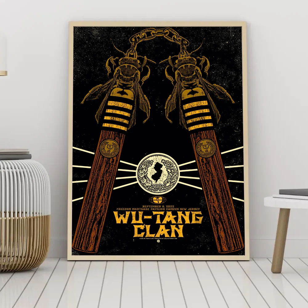 Wu-T-Tangs عشيرة المشارك حائط لوح رسم صورة فنية غرفة المعيشة ديكور غرفة نوم المنزل