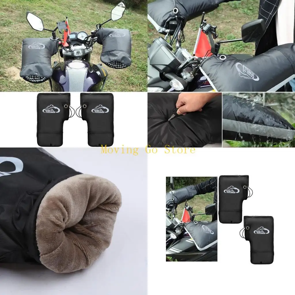 

B5XD 2pcs Handlebar Mittens Cold Weather Mountain Bike MTB Bar Warmer Covers