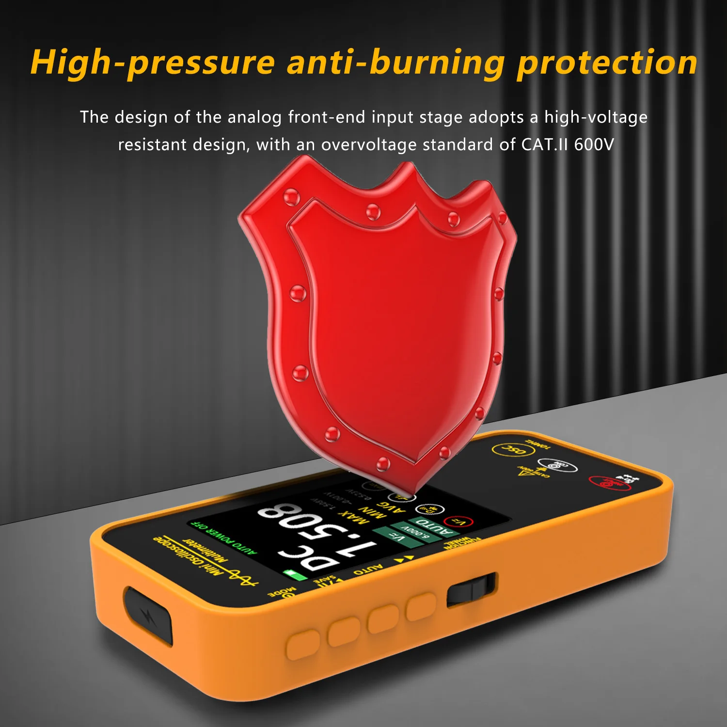 Multimetro oscilloscopio digitale 10Mhz 48MSa/S Forma d'onda 6000 conteggi Vero RMS Multimetro Resistenza Tensione Capacità Hz Tester