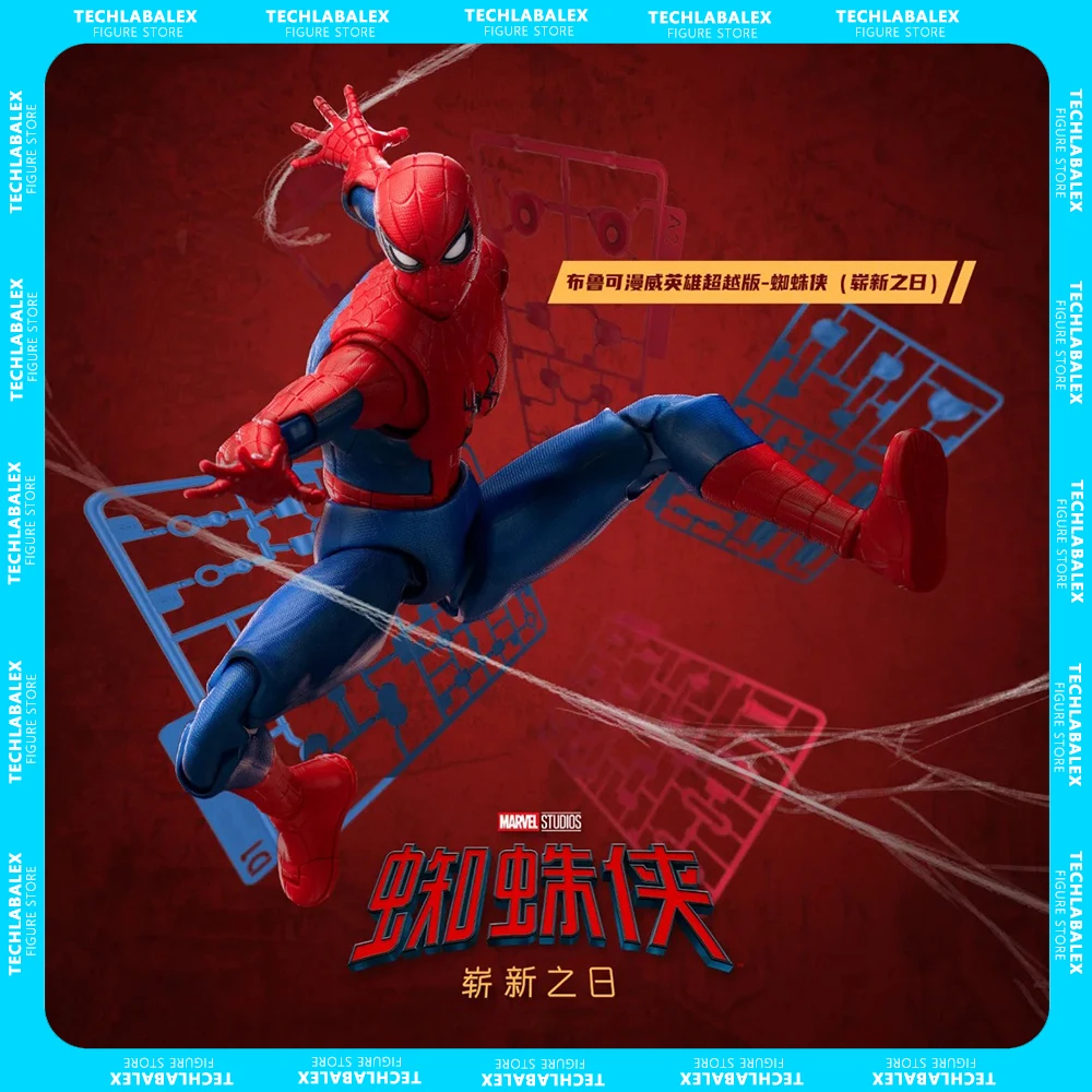 Nuevo Blokees Chapion Class Spiderman 4, Figura de Acción Articulada de Spiderman de la Película, Modelo de Ensamblaje, Juguete Coleccionable