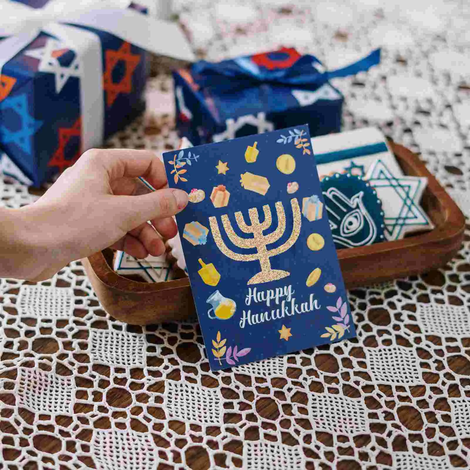 50 Pcs Hanukkah Decoration Party Table Ornaments Spread Centerpieces Practical Supplies Non-woven Fabric Home