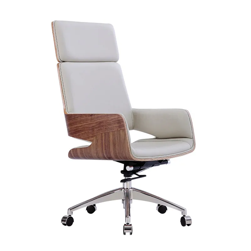 Modern Office Chairs High-Back Bentwood Swivel Computer Chair Leather Boss Chair Office Chair Home Furniture Game Chair Armchair