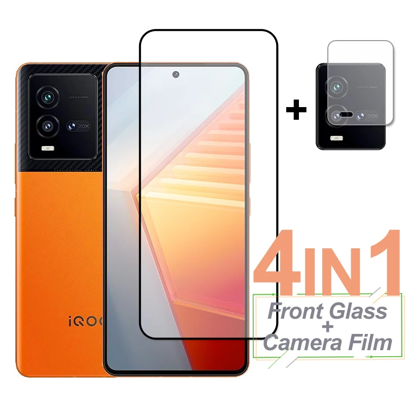 

Полноэкранное Защитное стекло для ViVo IQOO 10, защитное закаленное стекло, пленка для объектива камеры телефона ViVo IQOO 10 9 8 7