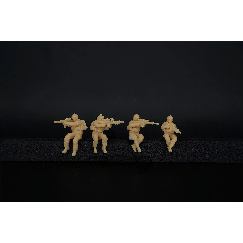

1/72 Современная эскадрия морских котиков США сидящий геном на 4 человека (миниатюрный солдат)