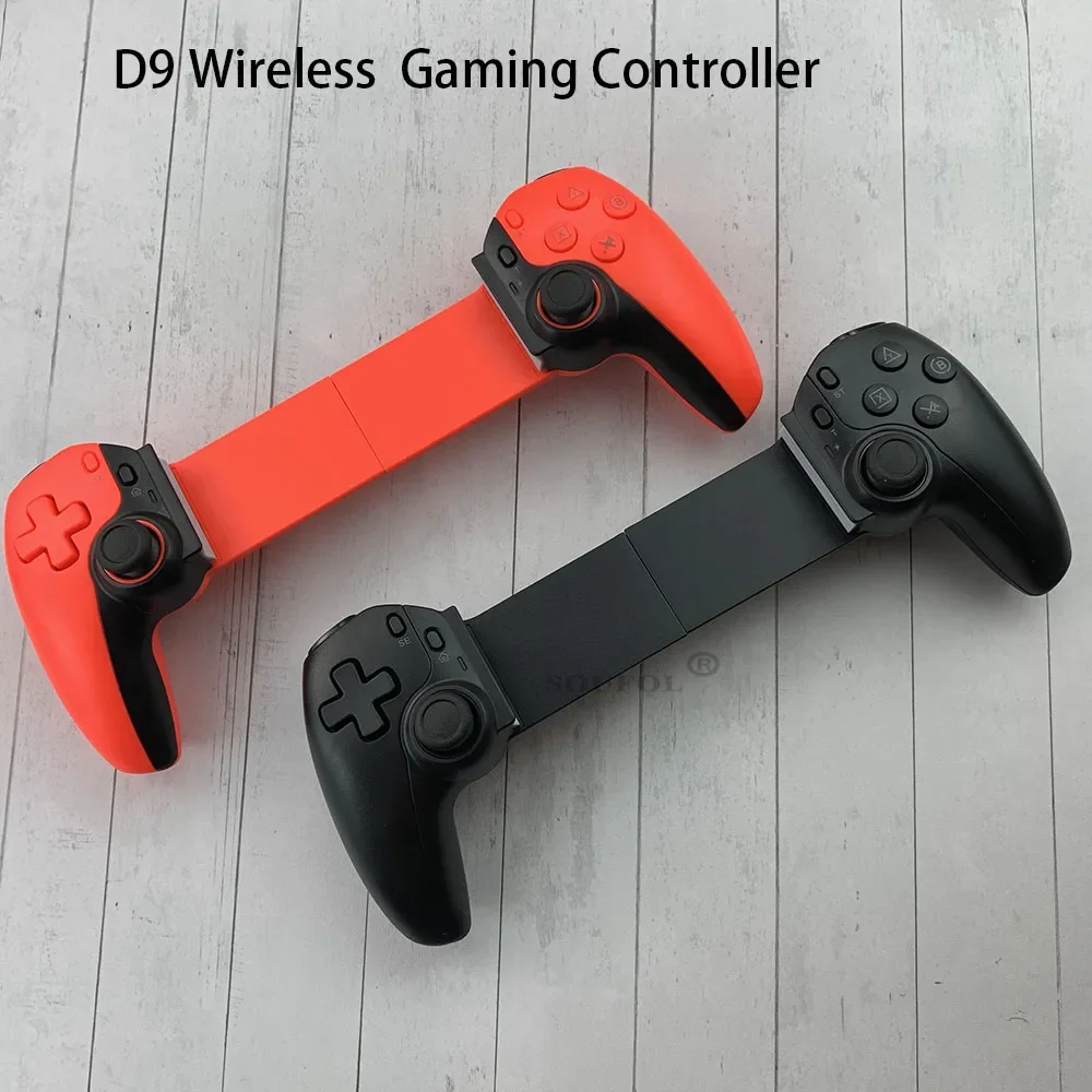 D9 Wireless Game Controller RGB Light Handy Gamepad mit Turbo/6-Achsen-Kreisel/Vibration für Android
