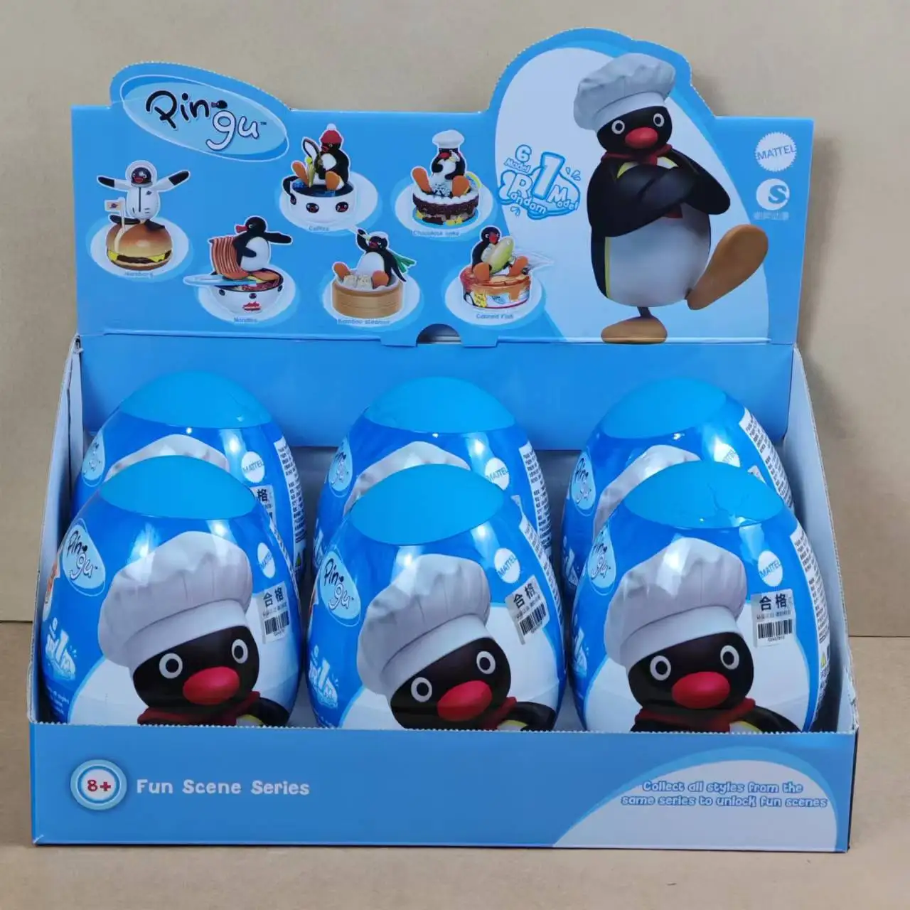 Cartoon Pingu Series Interesting Scene Multiple Styles Gashapon