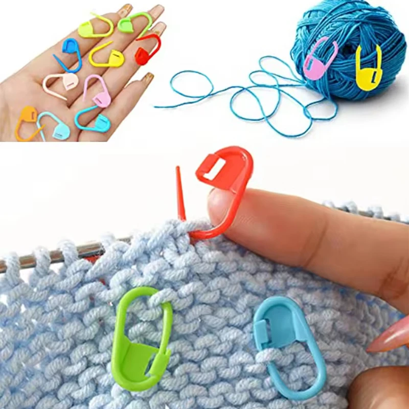 120Pcs Mixed Color Plastic Pins for Knitting Accessories