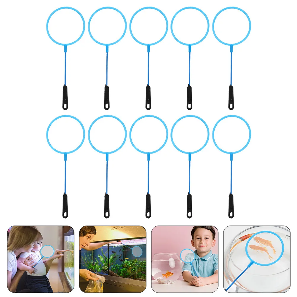 

30Pcs Kids Fishing Net Small Fish Landing Net for Fish Tank Aquarium Shrimp Catching Tool Lightweight Non-Slip Handle Fine Mesh