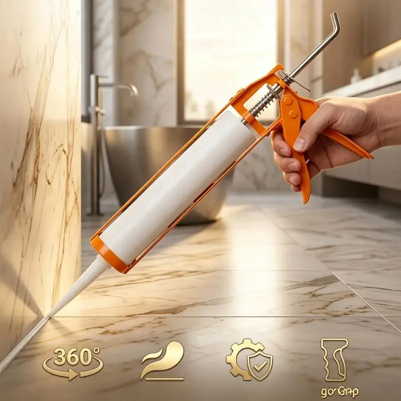 Caulking Tool Heavy Duty Professional Grade Silicone Sealant Dispenser for Commercial Residential Renovation Projects