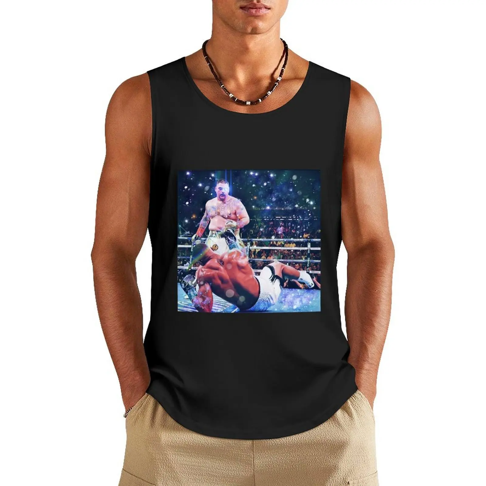 

Andy Ruiz Jr Vs Anthony Joshua Knockout Tank Top gym training accessories Vest Men's clothes luxury style Gym man