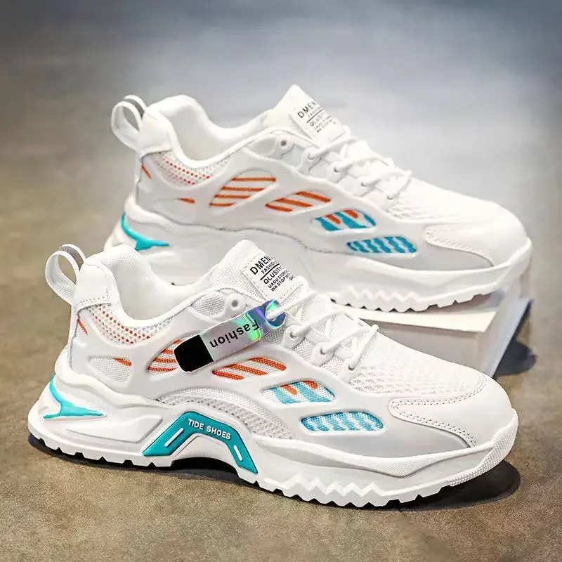 

Mens Breathable Casual Shoes Men's Lightweight Sneakers Men's Comfortable Anti-slip Sports Shoes Mens Thick-soled Shoes