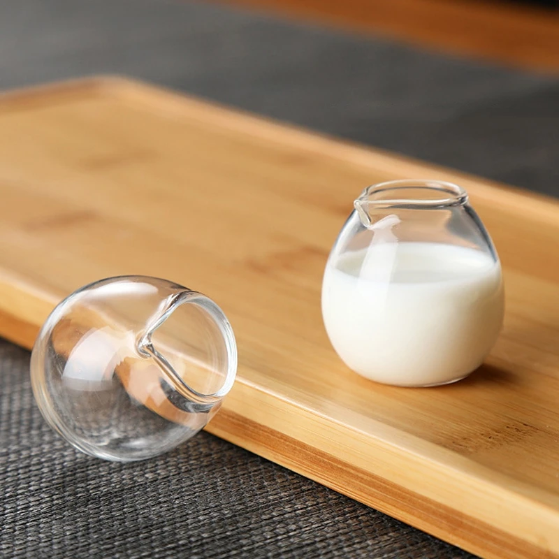 15ml/50ml Multi-Functional Seasoning Dish Small Glass Coffee Milk Pitcher Vinegar Sauce Cup Mini Glass Milk Cup Creamer Jug