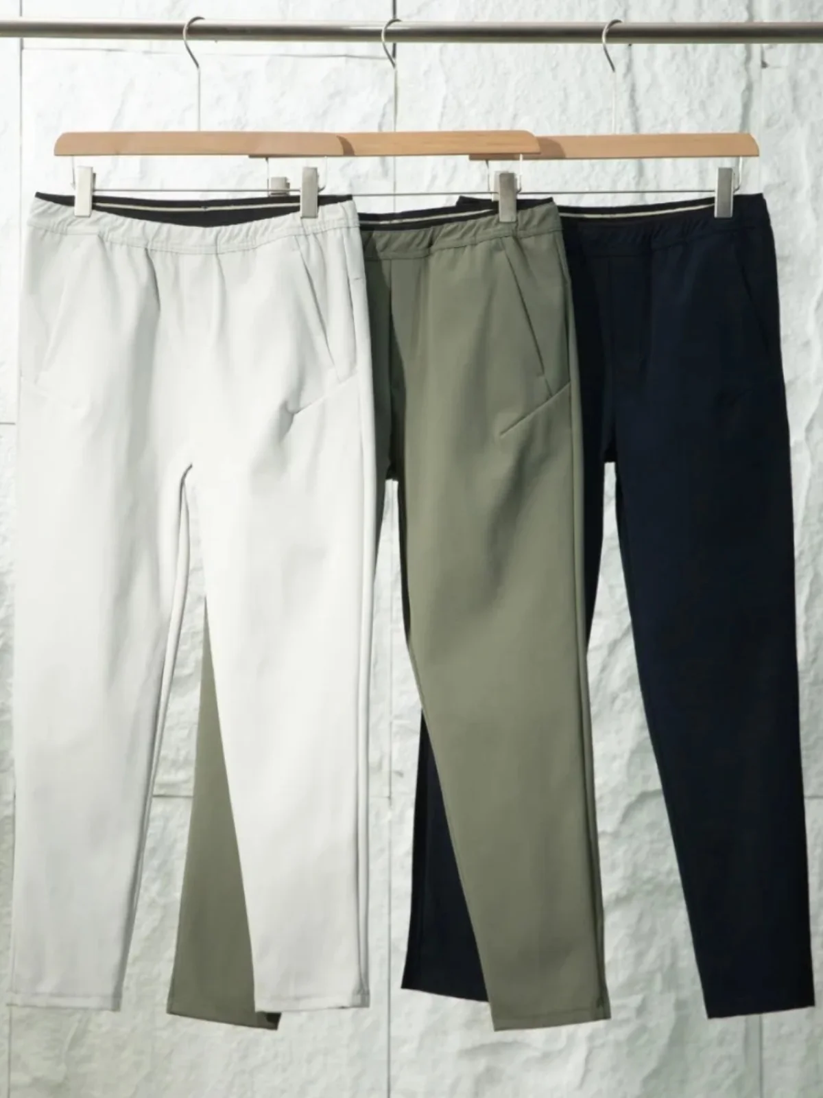 

Мужские длинные брюки для занятий спортом на открытом воздухе, дышащие, Qui Dry, удобные, базовые, серия для гольфа, повседневные прямые брюки