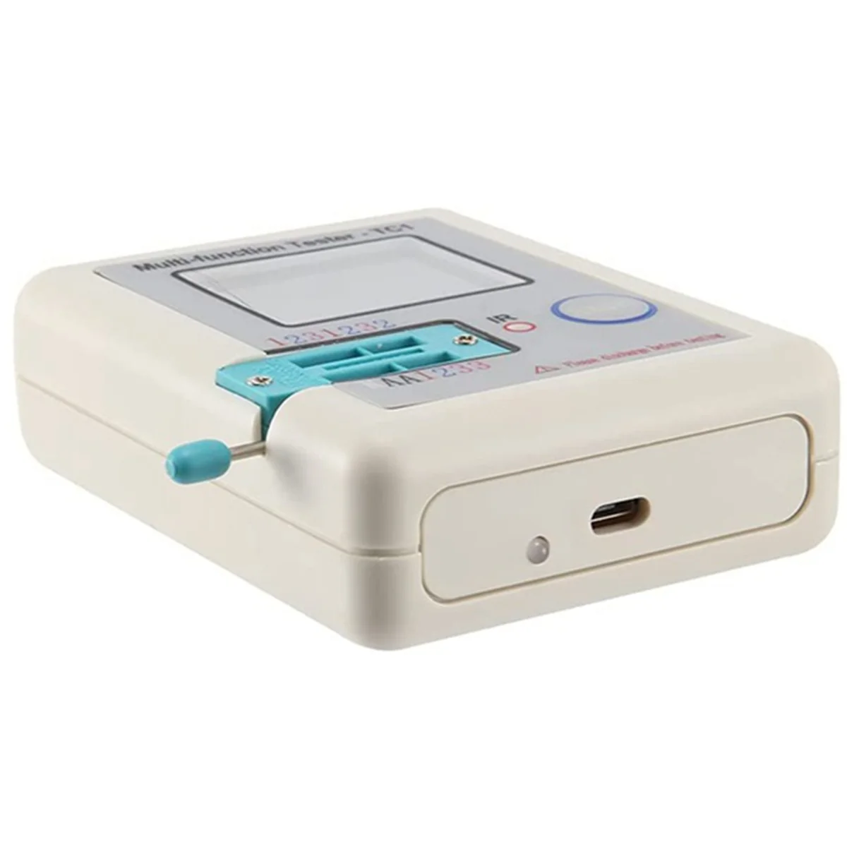 ABJZ شاشة ملونة متعددة الوظائف TFT الخلفية الترانزستور LCR-TC1 تستر لمقاوم الصمام الثنائي الثلاثي مكثف