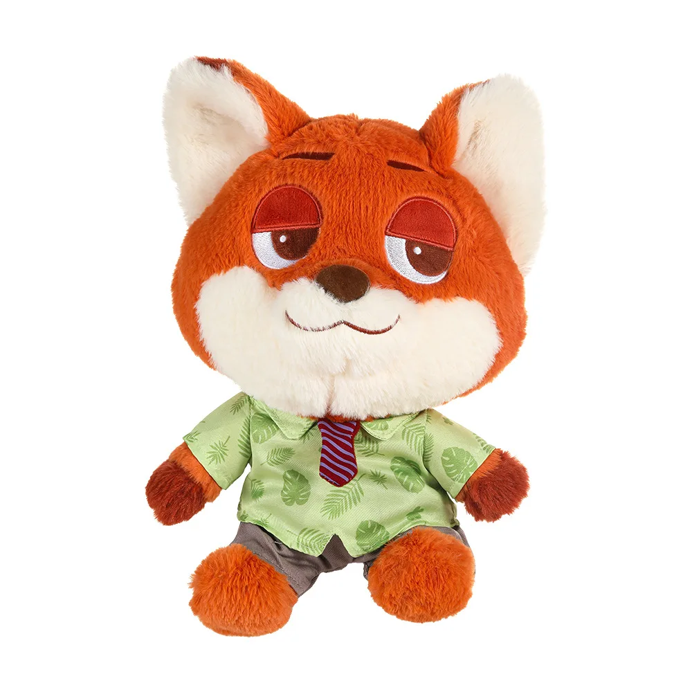 Muñeca de dibujos animados Kawaii Disney Anime Hobby Zootopia Nick Wilde, muñeca suave, almohada de cama para niña, regalos para novia, 25CM