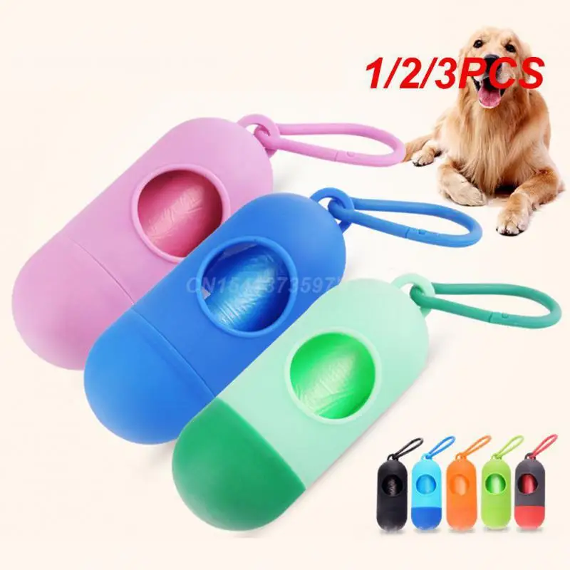 1/2/3PCS Dog Poop Bags Convenient Odor-proof Plastic Garbage Bag Holder Pet Waste Bags Dog Waste Disposal Innovative