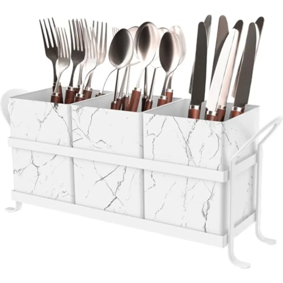 

Мраморная подставка для кухонных принадлежностей на столешницу - стильные мраморные кухонные аксессуары для удобной организации, идеальный органайзер для столовых приборов