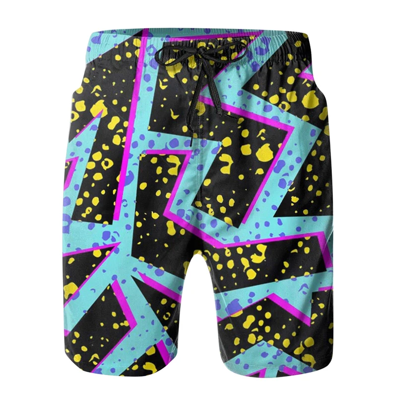 New Geometric Graphics Series 3D Digital Printed Shorts Men Women Summer Breathable Sports Pants Kids Street Hip Hop Ice Shorts