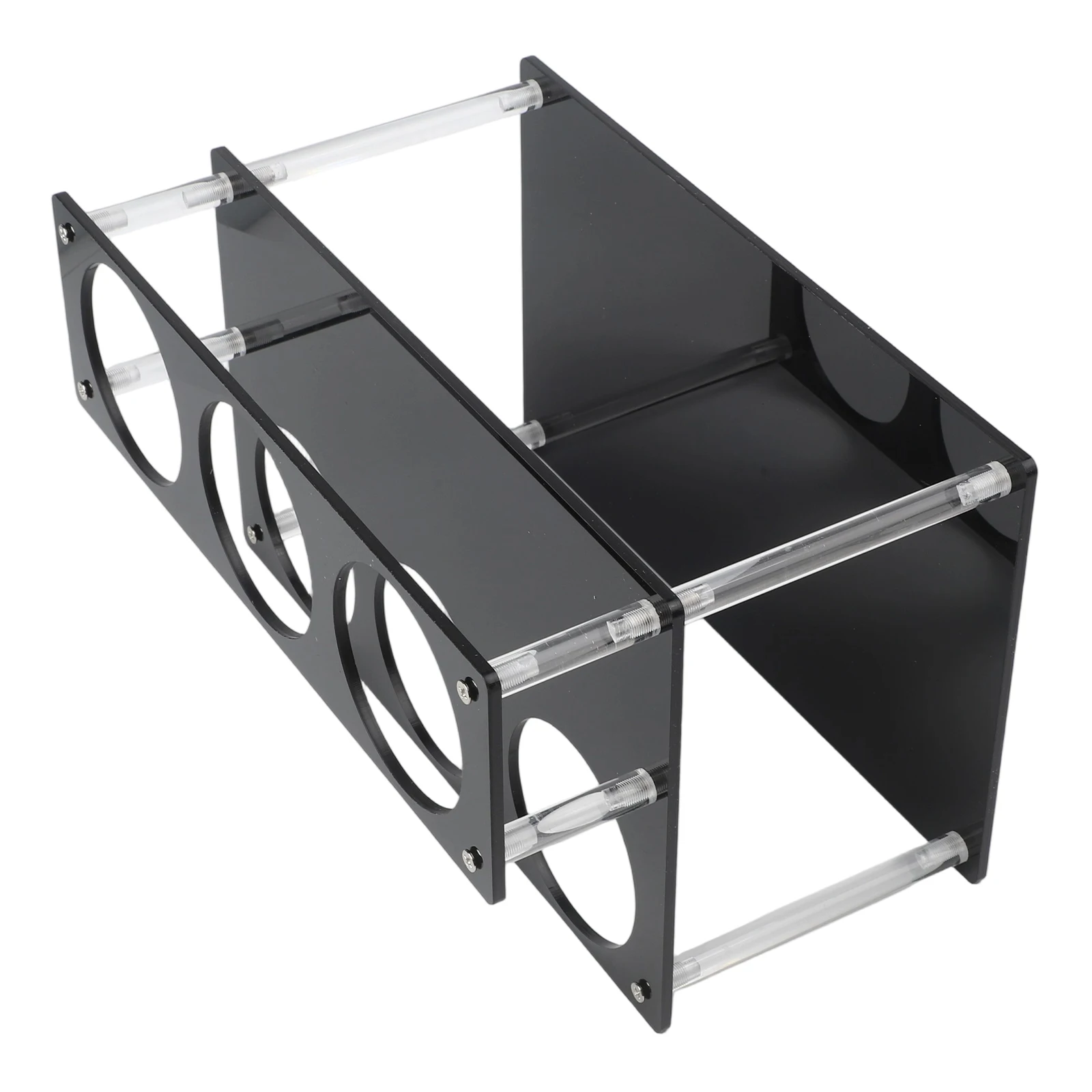 

Coffee Syrup Rack 2 Tier Acrylic Organizer for Kitchen Bars and Restaurants Clear Design with Easy Access Features