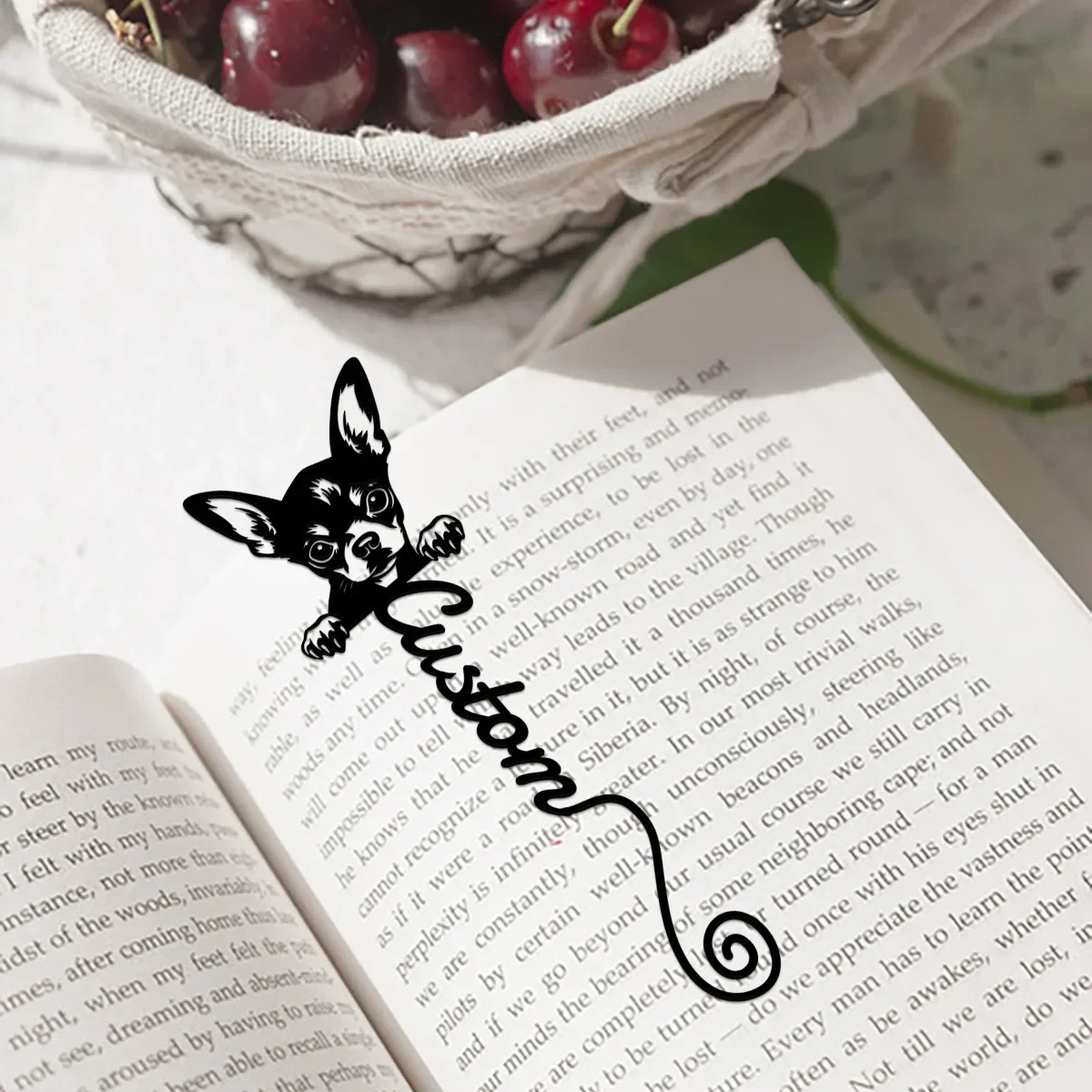 Custom Personalized-Bookmark, Book Lover Gift, Chihuahua Bookmark, Back To School Gift, Teacher Gift, Unique Bookmark, Dog Lover