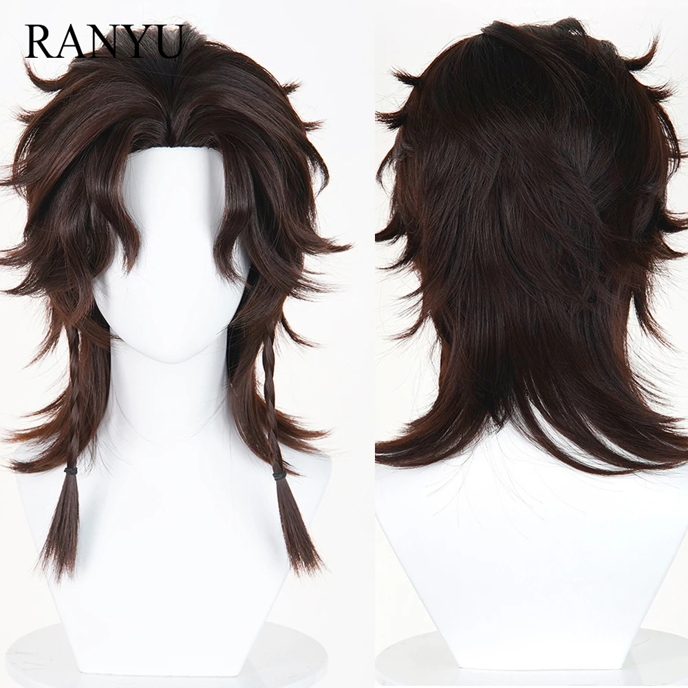 brown-synthetic-short-straight-wigs-middle-part-anime-game-cosplay-fluffy-heat-resistant-wig-for-daily-party