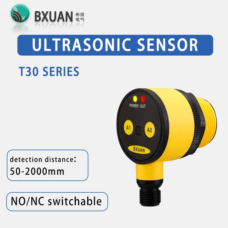 BXUAN T30 Ultrasonic Sensor Detection range 50-500mm  Multi point Measurement Distance Sensor Ultrasonic Sensor