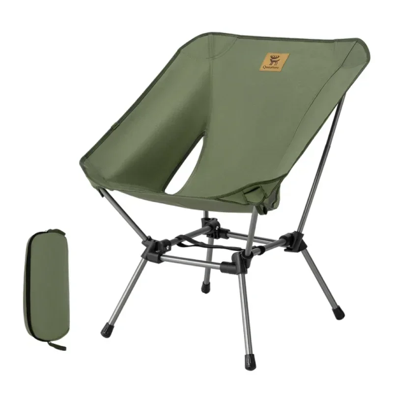 Qunature Folding Camping Portable Picnic Moon Chair Outdoor Chair Lightweight Bearing Strong Ride Fishing Hiking Chair