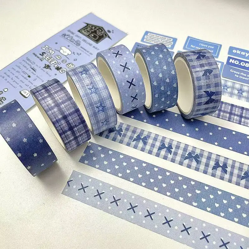 1,5 cm x 5 m Retro-Themen-Washi-Tape mit Blumen- und Karomuster für DIY-Scrapbooking, Journal, Handarbeiten, Geschenkdekoration. – Detail 13