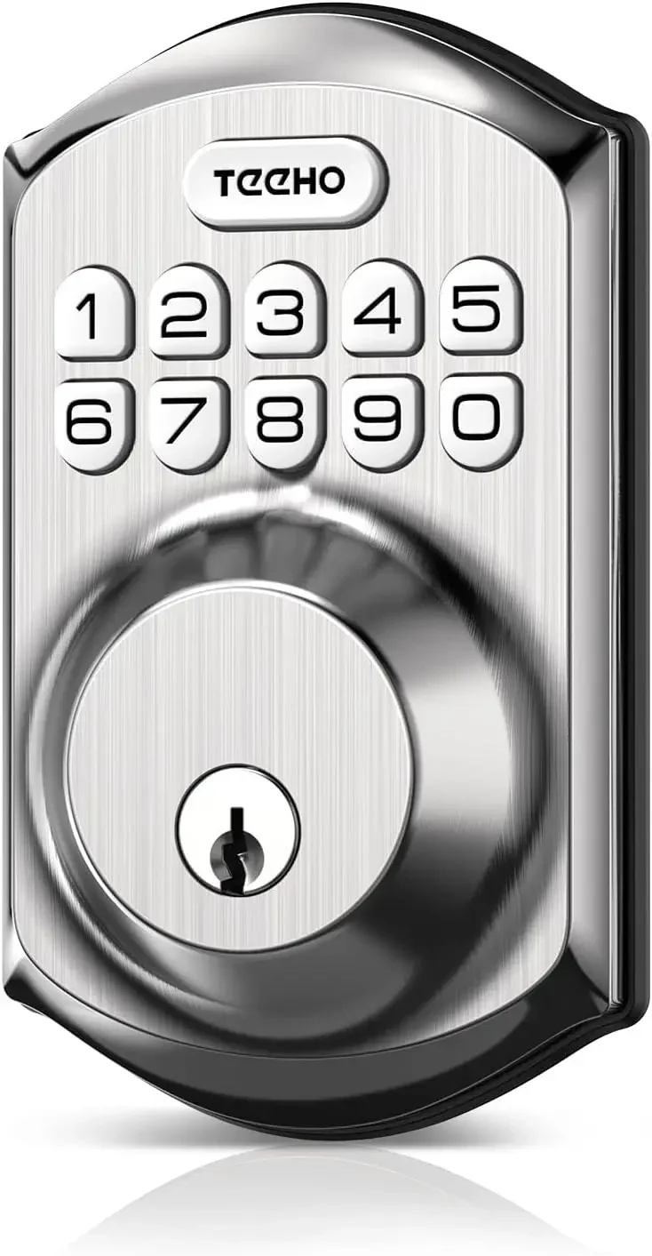 

TE001 Keyless Entry Door Lock with Keypad - Smart Deadbolt Lock for Front Door w/ 2 Keys - Auto Lock - Easy Installation -USA