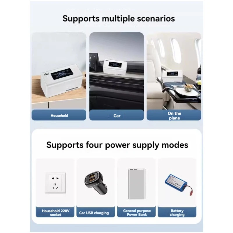 小型ポータブル冷蔵庫、ミニ充電式冷蔵ボックス、薬、冷蔵、車、家庭