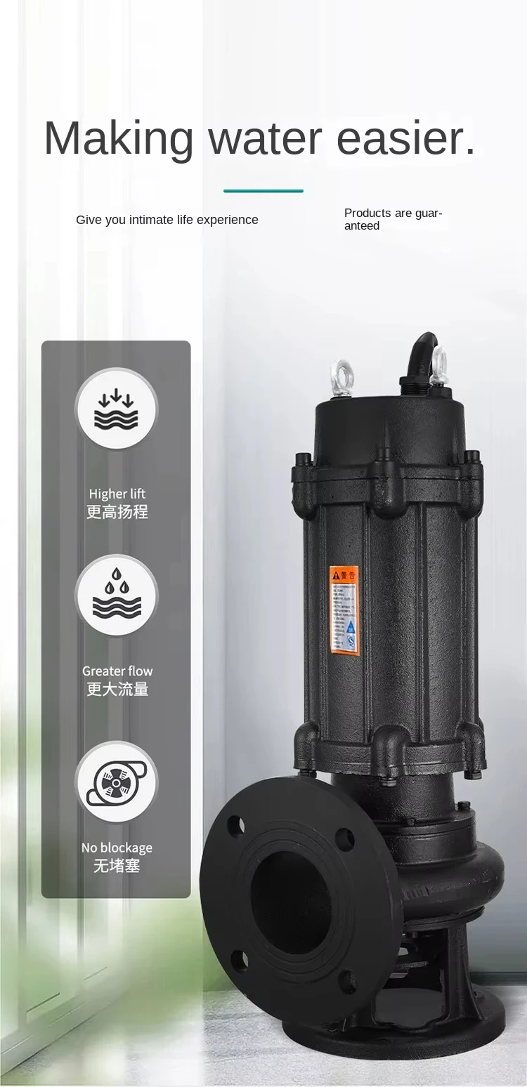 Hochdruck-Tauchpumpe für Schmutzwasser und Schlammschlammübertragung. Effiziente Pumpe für robuste, untergetauchte Aufgaben