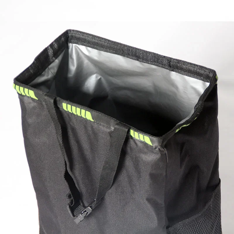 Bolsa de basura colgante para asiento trasero de coche, bolsa de almacenamiento multifuncional impermeable, accesorios de basura