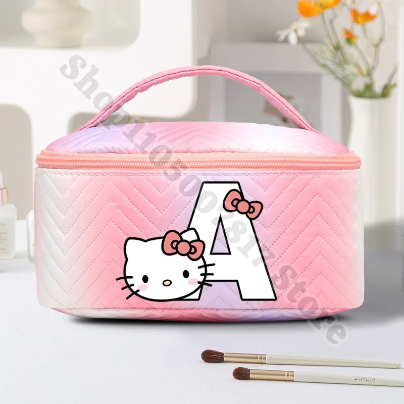 

Женская дорожная косметичка Hello Kitty, милая сумка с героями мультфильмов, повседневные аксессуары, сумка для хранения, модные косметички, рождественский подарок 2026