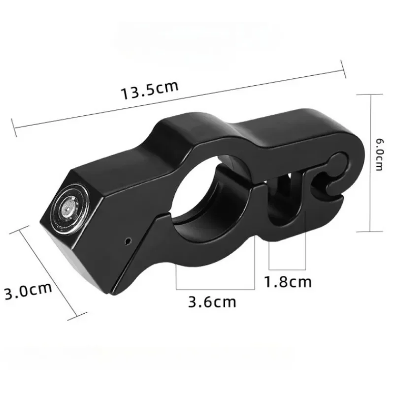 General Electric Vehicle Brake Lock Scooter Car Anti Theft Horn Lock Motorcycle Accelerator Lock Portable Aluminum Alloy Lock image 4
