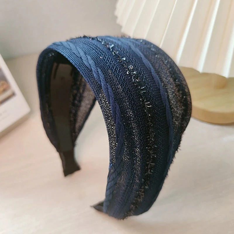 

New Fashion Wide Chiffon Fabric Hairband Women Hair Band Hair Accessories For Lady
