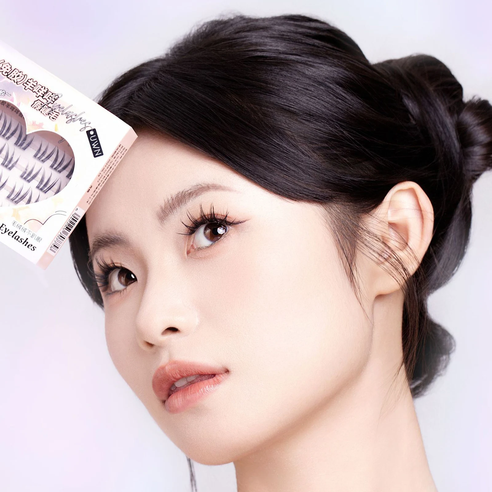 لا الغراء DIY الرموش الكورية نمط كرة لولبية بشكل طبيعي مجموعات الرموش 9-13 مللي متر نحيلة ممدود الرموش ماكياج اكسسوارات