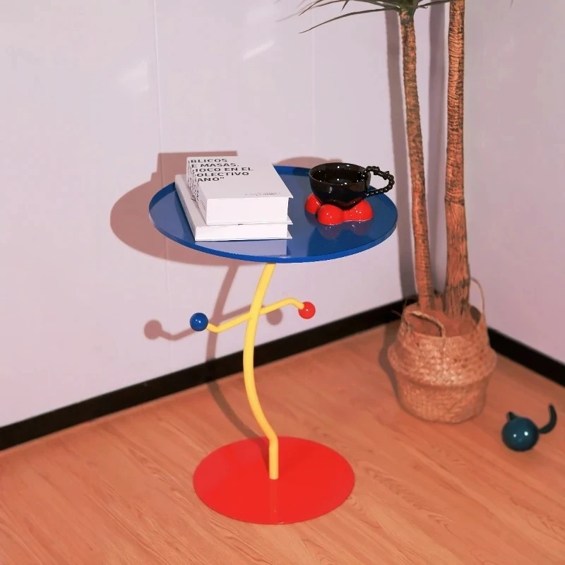 Colorful Twist Sofa Side Table- Dopamine Creative Home Furniture Bedside Shelf Designer Coffee Table