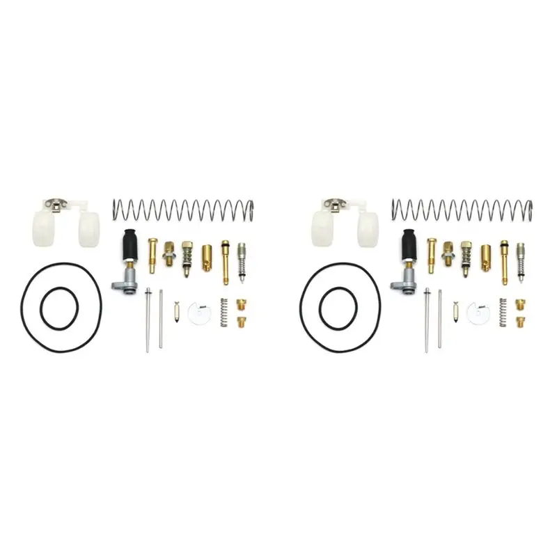 2X Carburetor Repair Kit For Dellorto Carburettor PHBE PHBH PHBL Float,Slide Return Spring,Choke,Needle,Idle Kit