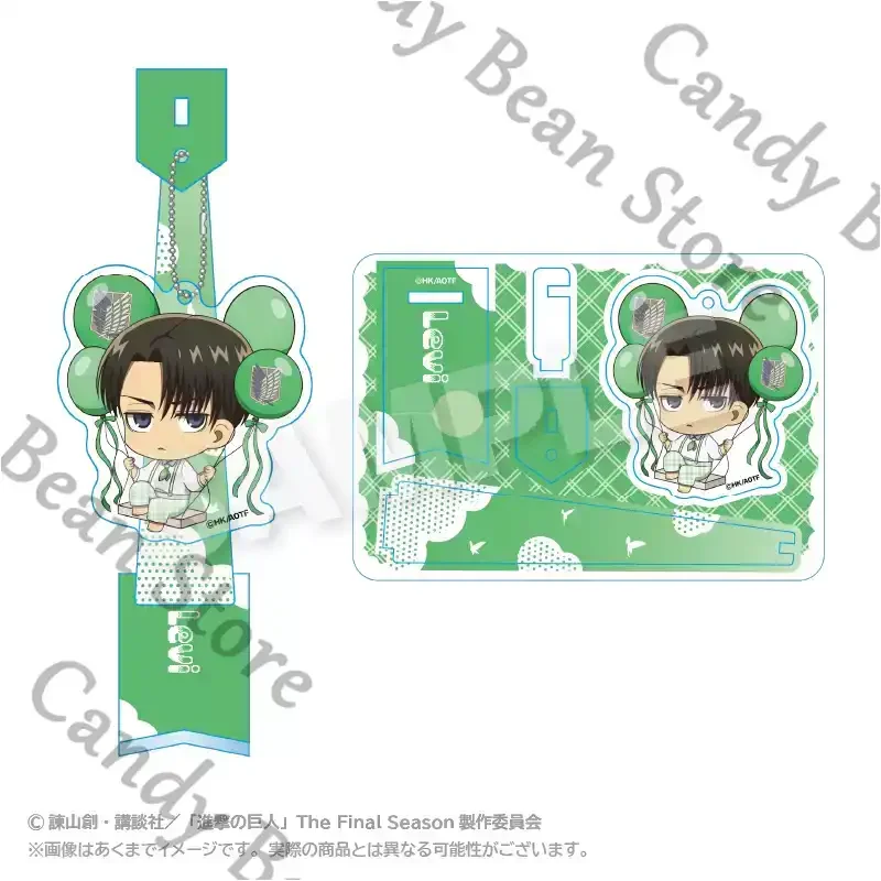 

Anime Genuine Attack on Titan Levi Ackerman Eren Jaeger Cosplay Balloon Swing Acrylic Figure Stand Cartoon Standing Sign Gift