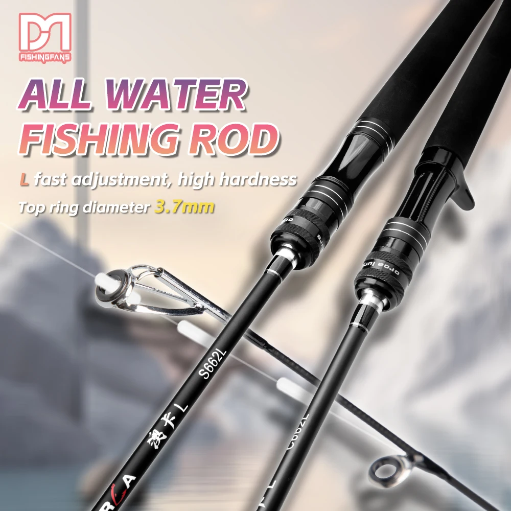 

Удочка спиннинговая FISHINGFANS ORCA 1.98м/2.1м, легкая, 2 секции, рукоятка из ЭВА, катушкодержатель с шумовкой, тест 2-10г, Galatama