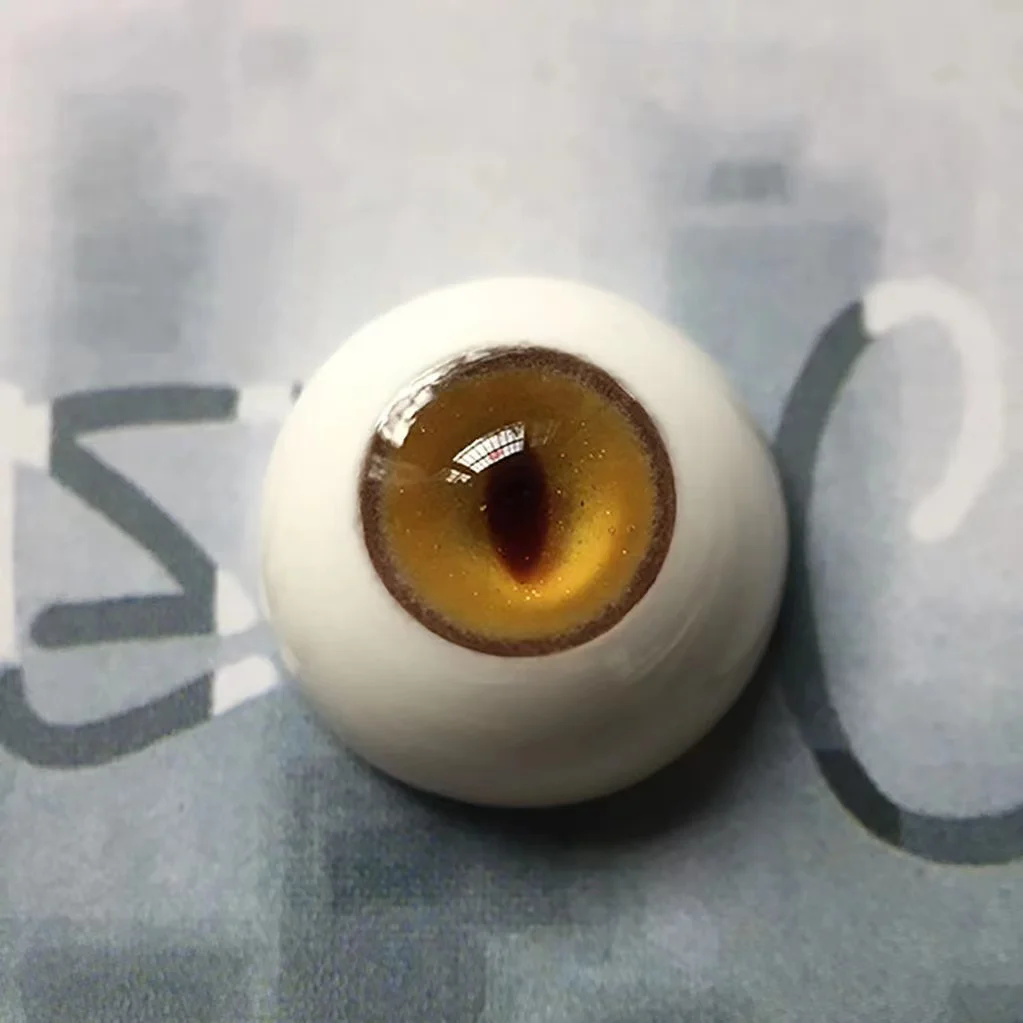 BJbjd baby eyeball luminous beast pupil resistant yellow predetermined eyes 1 pair