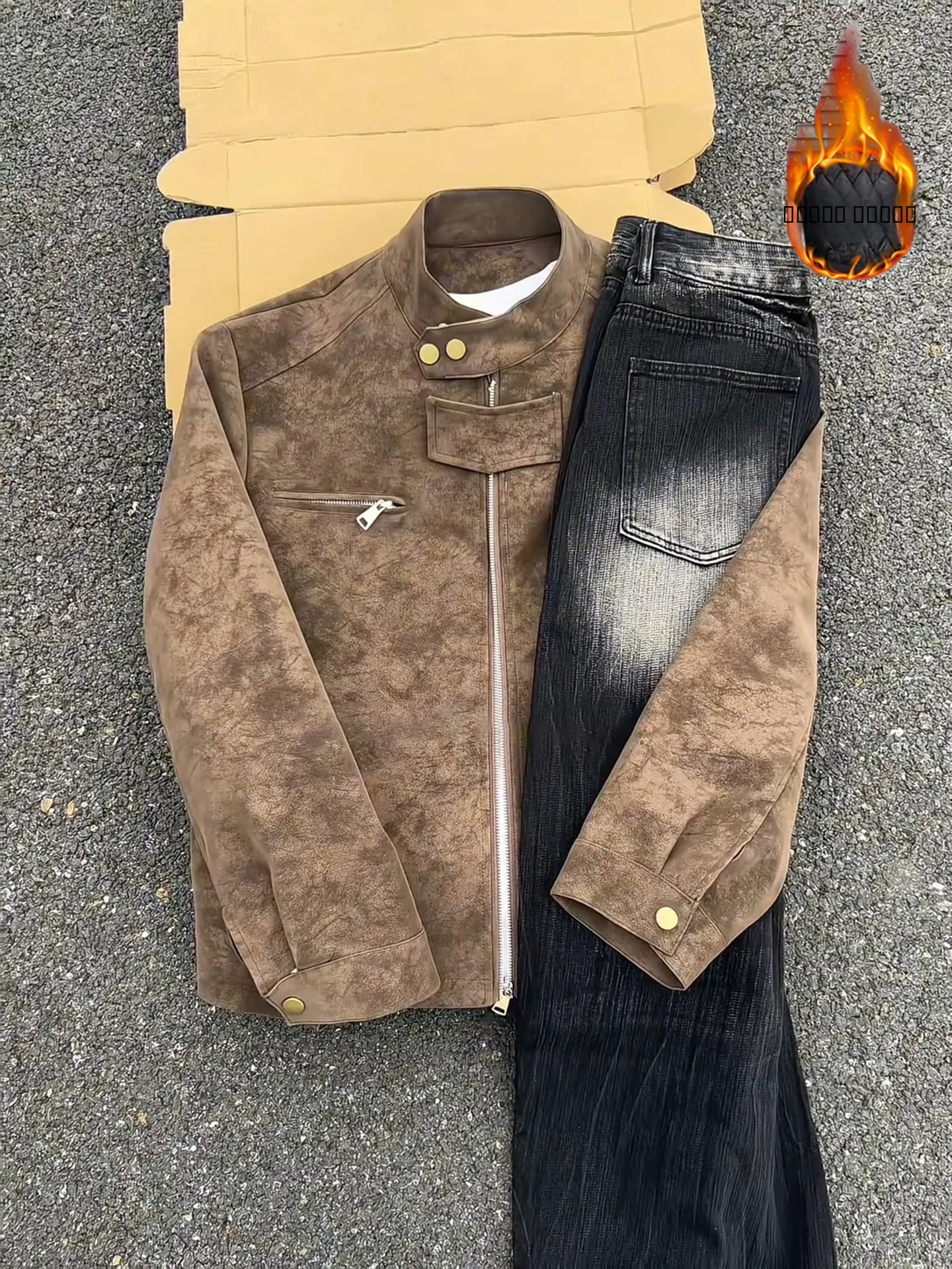 

Утепленная кожаная куртка-харрингтон для мужчин, хлопковое пальто, мотоциклетная/бейсбольная куртка, осенне-зимняя модная брендовая американская одежда