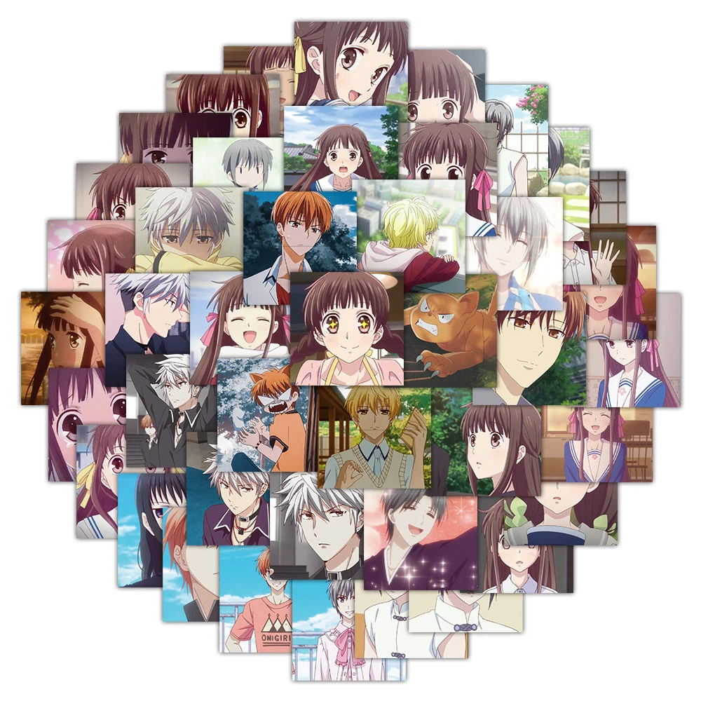 10/30/50/100pcs Souma Kyo Fruits Basket Stickers Kawaii Honda Tohru Anime Sticker Laptop Phone Scrapbooking DIY Waterproof Decal