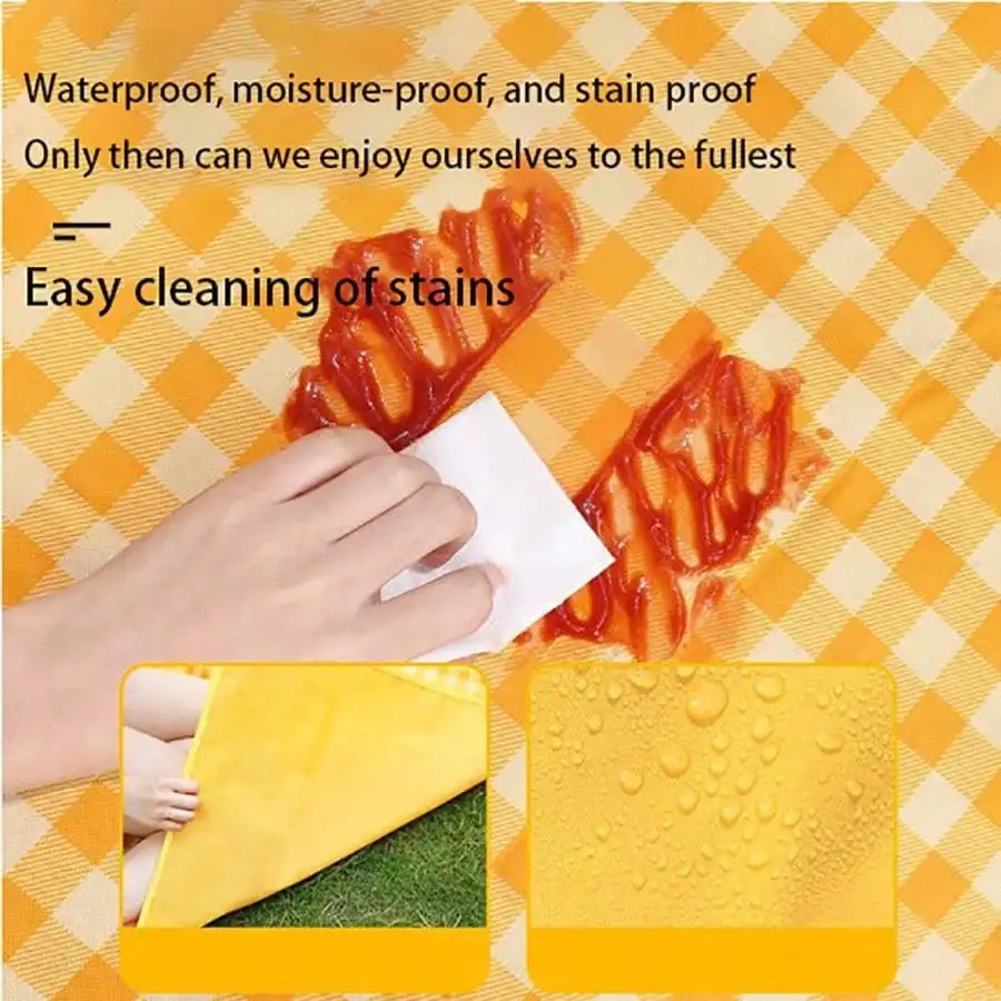 2024 New Picnic Mat Outdoor Thickened Waterproof Camping Non-Woven Fabric Material Picnic mat Moisture-ProofMat Beach Mat