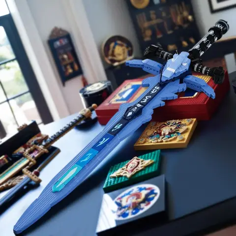 862PCS MOC Worlded Warcraft Byggstenar Filmspel Lich King Frosty Sorrow Sword Modell Tegelstenar Block Leksak för Barn Pojkar 8 best sales Lego World of Warcraft - №2