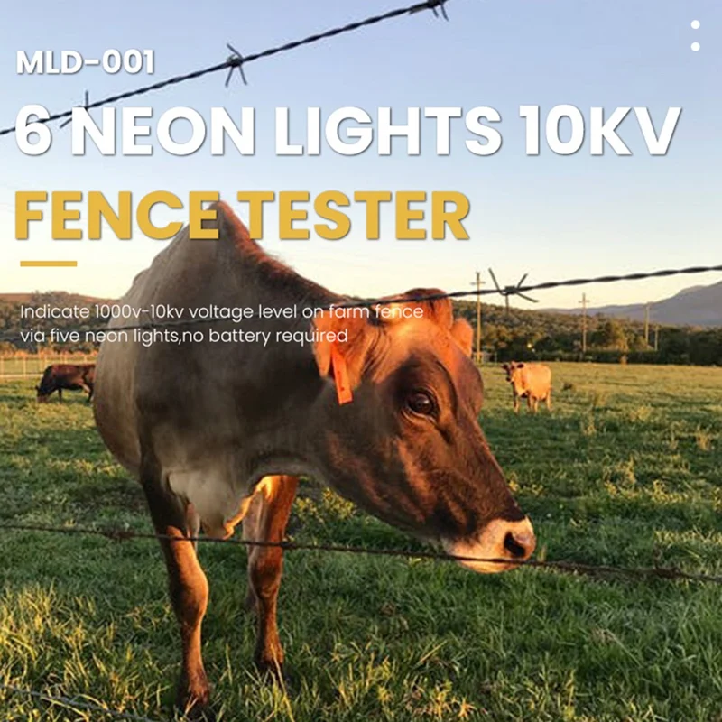 Ранчо подача напряжения на забор Tester 1000V Электронный телефон, тестер ограждения двора