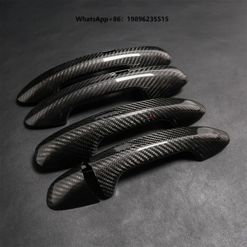 a B C E S CLA GLC Class W177 V177 V177 W247 W205 W213 W222 C118 X253 Carbon Fiber Side Door Handle Cover Trim
